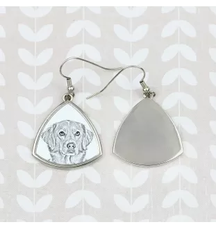 Retriever de la Nouvelle-Écosse, Nova Scotia Duck Tolling Retriever - boucles d'oreilles avec chien, boucles d'oreilles pendantes avec photo, bijoux personnalisés avec impression de la marque Art-Dog