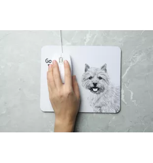 Norwich Terrier - mouse pad with print, personalized dog-themed mouse pad, unique gadget for an office worker by Art-Dog brand
