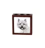 Norwich Terrier - stojak na długopisy z psem, organizer na biurko z nadrukiem, personalizowana ozdoba na biurko marki Art-Dog