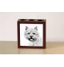 Norwich Terrier - Stifthalter mit Hund, Schreibtischorganizer mit Aufdruck, personalisierte Schreibtischdekoration der Marke Art-Dog