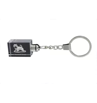 Norwich Terrier - Crystal key ring with dog photo, illuminated key ring, unique gift by Art-Dog brand
