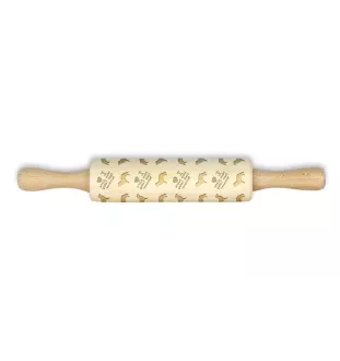 Retriever de la Nouvelle-Écosse, Nova Scotia Duck Tolling Retriever - un petit rouleau avec un chien, un rouleau à pâtisserie avec des motifs, un gadget pour céramiste de la marque Art-Dog