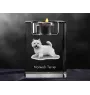 Norwich Terrier - Candle holder with dog photo, crystal tealight holder, personalised gift by Art-Dog brand