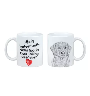 Retriever de la Nouvelle-Écosse, Nova Scotia Duck Tolling Retriever - tasse avec chien, tasse avec photo, cadeau personnalisé de la marque Art-Dog