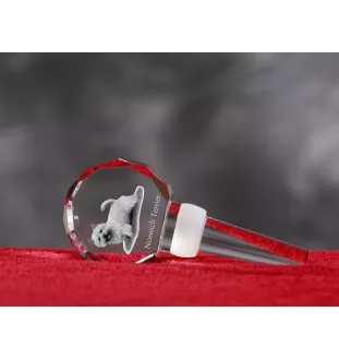 Norwich Terrier grubszy stopper do wina z psem Art-Dog