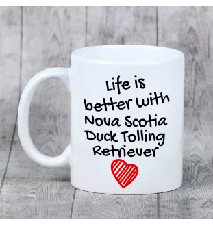 Retriever de la Nouvelle-Écosse, Nova Scotia Duck Tolling Retriever - tasse avec chien, tasse avec photo, cadeau personnalisé de la marque Art-Dog
