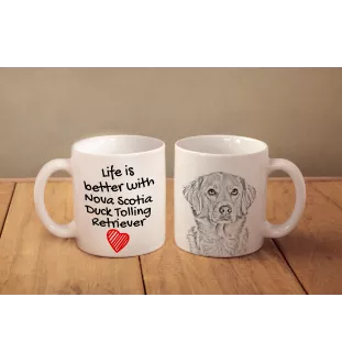 Retriever z Nowej Szkocji kubek z psem life is better Art-Dog