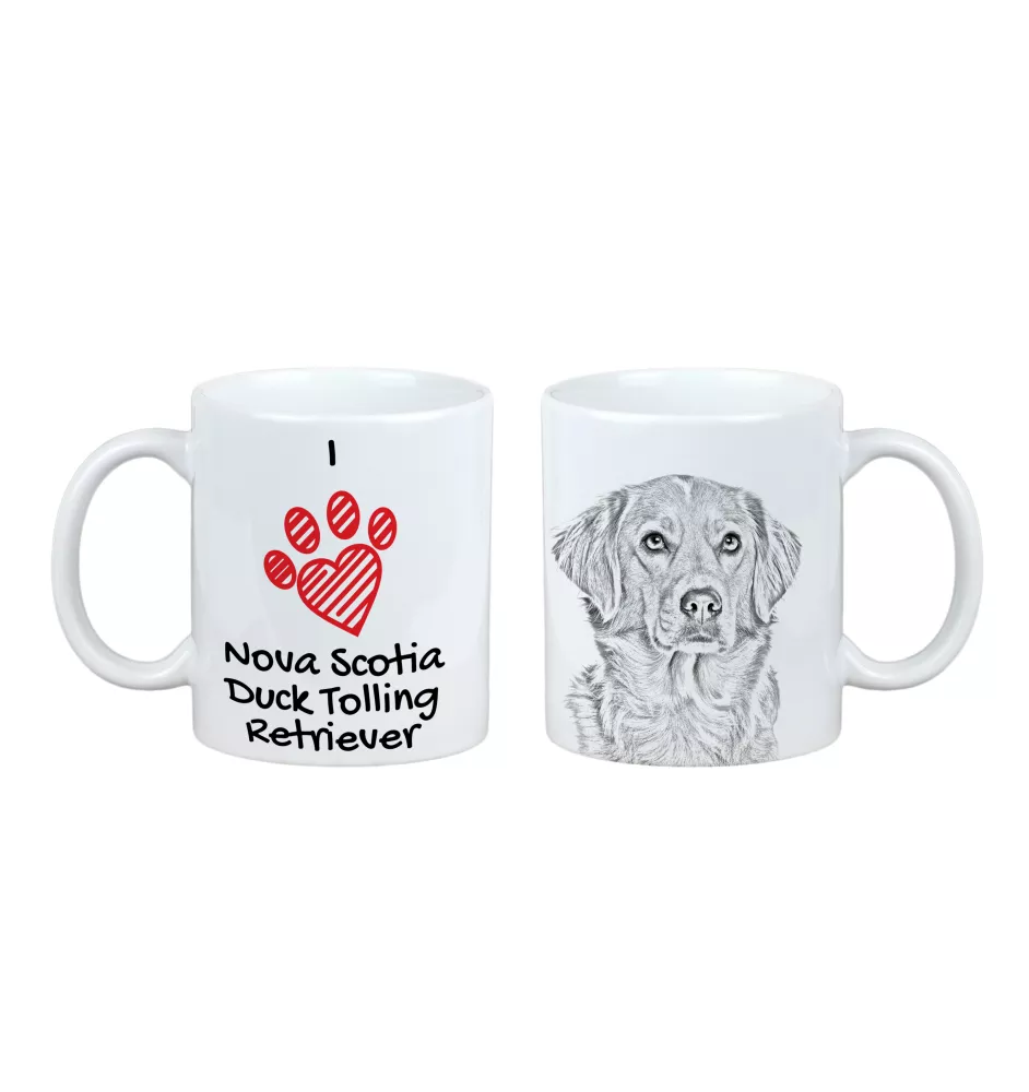 Retriever de la Nouvelle-Écosse, Nova Scotia Duck Tolling Retriever - tasse avec chien, une tasse adorable avec une illustration, un cadeau avec votre photo de la marque Art-Dog