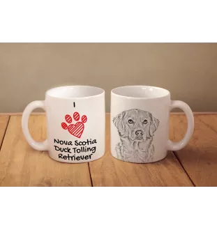 Retriever de la Nouvelle-Écosse, Nova Scotia Duck Tolling Retriever - tasse avec chien, une tasse adorable avec une illustration, un cadeau avec votre photo de la marque Art-Dog