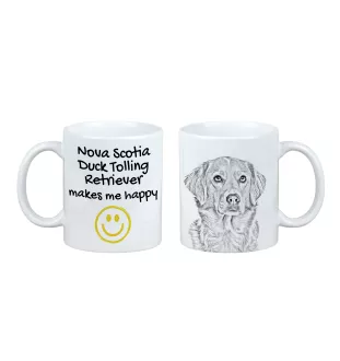 Nova Scotia Duck Tolling Retriever, Yarmouth Toller - cup with a dog, cheerful cup for a dog lover, personalized gift from the Art-Dog brand