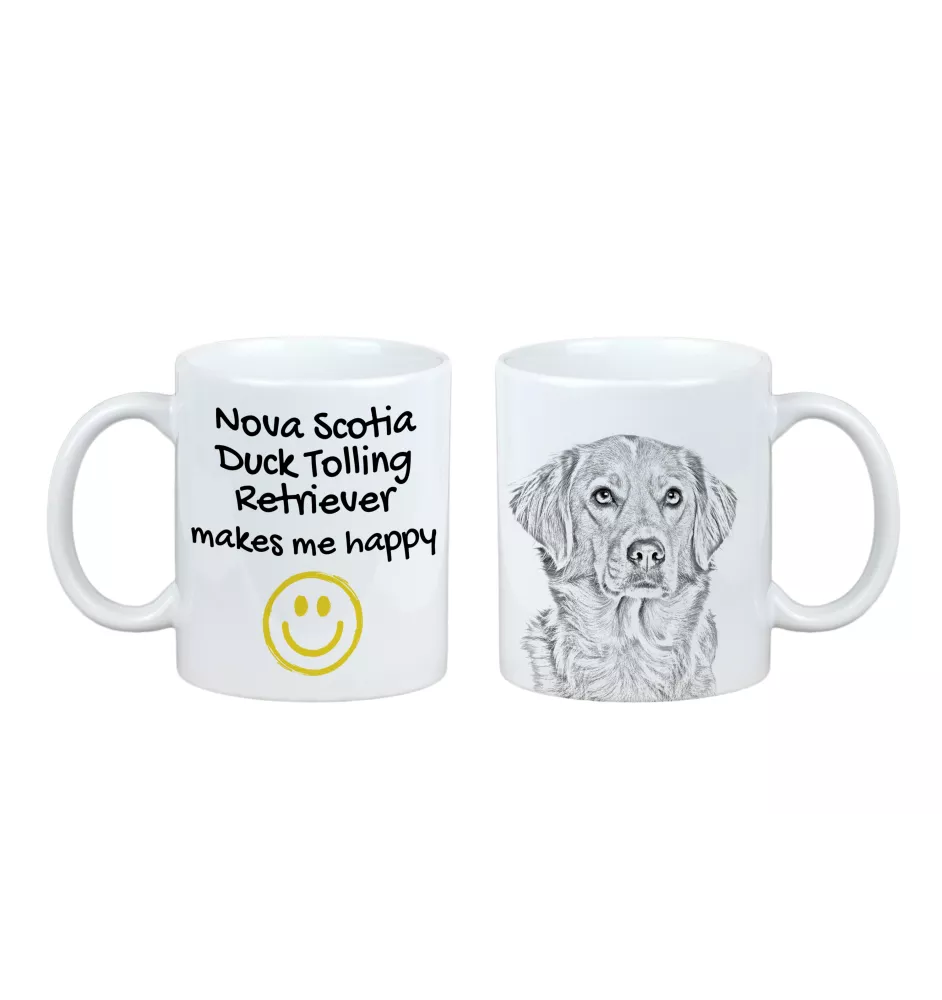 Retriever de la Nouvelle-Écosse, Nova Scotia Duck Tolling Retriever - tasse avec chien, une tasse joyeuse pour les amoureux des chiens, un cadeau personnalisé de la marque Art-Dog