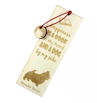 Norwich Terrier, Terrier de Norwich - marque-page pour livre avec chien, marque-page personnalisé, accessoire canin pour les lecteurs de la marque Art-Dog