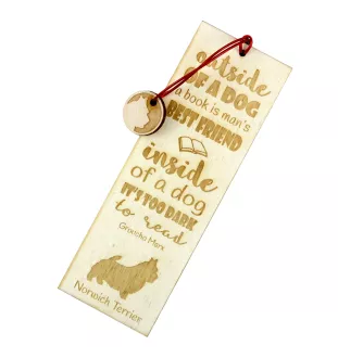 Norwich Terrier, Terrier de Norwich - marque-page pour livre avec chien, marque-page personnalisé, cadeau pour les amateurs de livres de la marque Art-Dog