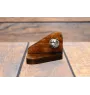 Norwich Terrier - wooden candle holder with a dog, tealight holder, a memorial place for a dog by Art-Dog brand