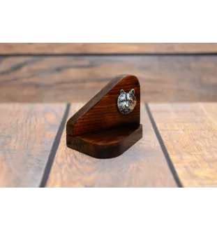 Norwich Terrier, Terrier de Norwich - bougeoir en bois avec un chien, support pour bougie chauffe-plat, lieu de mémoire pour chien de la marque Art-Dog