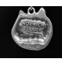 Norwich Terrier, Terrier de Norwich - un collier avec un chien, un pendentif de chien sur une chaîne en argent, un bijou unique de la marque Art-Dog