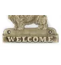 Norwich Terrier, Terrier de Norwich - une plaque de porte avec un chien, une plaque de bienvenue en laiton, une enseigne exceptionnelle avec l'inscription Welcome de la marque Art-Dog