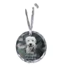 Old English Sheepdog - crystal bauble with a photo, dog photo in crystal, personalized Christmas tree ornament by Art-Dog brand