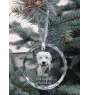 Old English Sheepdog - Kristallkugel mit Foto, Hundebild im Kristall, personalisierter Christbaumschmuck von Art-Dog.