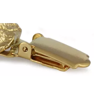 Norwich Terrier - Brosche mit Clip, vergoldeter Startnummernhalter, elegante Hundeaustellungsnadel der Marke Art-Dog