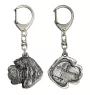 Otterhound - Silver-plated key ring with dog, handbag decoration, backpack pendant by Art-Dog brand