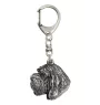 Otterhound - Silver-plated key ring with dog, handbag decoration, backpack pendant by Art-Dog brand