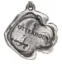 Chien à loutre, Otterhound - collier avec un chien, pendentif en plaqué argent pour les fans de chiens, bijoux uniques de la marque Art-Dog