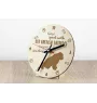 Old English Sheepdog - Uhr mit Hund, Holzuhr mit Gravur, personalisierte Uhr von Art-Dog