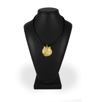 Norwich Terrier, Terrier de Norwich - porte-clés et collier avec chien dans une boîte, produit plaqué or de haute qualité, marque Art-Dog