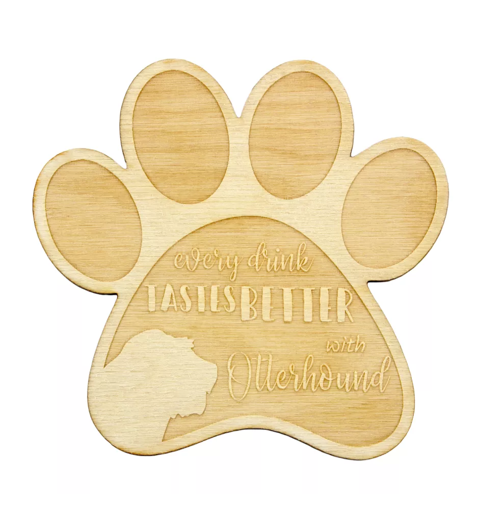 Otterhound podkładka pod kubek ze sklejki Art-Dog