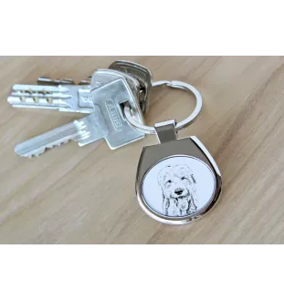 Old English Sheepdog - Schlüsselanhänger mit Hund, Anhänger mit Aufdruck, personalisierter Anhänger der Marke Art-Dog