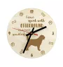 Otterhound - clock with dog, wooden clock with engraving, personalised clock by Art-Dog