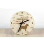 Otterhound - clock with dog, wooden clock with engraving, personalised clock by Art-Dog