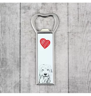 Old English Sheepdog - bottle opener with a dog, personalized fridge opener, unique gift for a man by Art-Dog brand