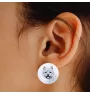 Norwich Terrier, Terrier de Norwich - boucles d'oreilles uniques avec un chien, votre animal de compagnie sur un porte-clés, marque propre Art-Dog