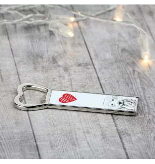 Old English Sheepdog - bottle opener with a dog, personalized fridge opener, unique gift for a man by Art-Dog brand