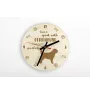 Chien à loutre, Otterhound - horloge avec chien, horloge en bois avec gravure, horloge personnalisée par Art-Dog
