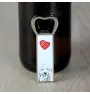 Old English Sheepdog - bottle opener with a dog, personalized fridge opener, unique gift for a man by Art-Dog brand