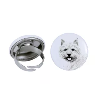 Norwich Terrier, Terrier de Norwich - bijoux pour femmes avec l'image d'un chien, produit fait à la main, possibilité d'ajouter sa propre photo, marque Art-Dog