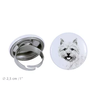 Norwich Terrier - Damen Schmuck mit dem Bild eines Hundes, handgefertigtes Produkt, Möglichkeit, Ihr eigenes Foto hinzuzufügen, Marke Art-Dog