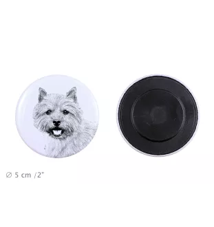 Norwich Terrier - magnet with a dog's pupil, exceptionally light, strong magnet, handmade product by the Art-Dog brand