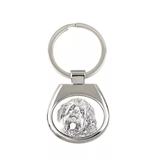 Chien à loutre, Otterhound - porte-clés avec chien, porte-clés imprimé, breloque personnalisée de la marque Art-Dog