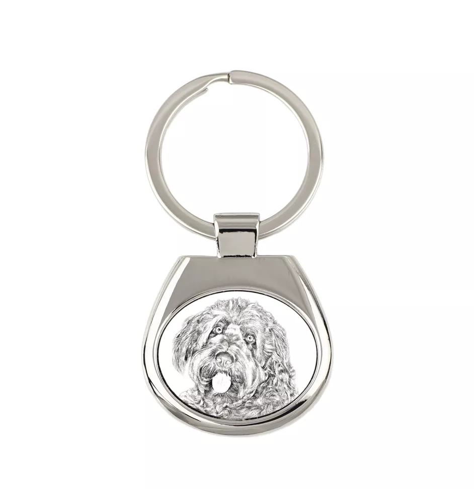 Chien à loutre, Otterhound - porte-clés avec chien, porte-clés imprimé, breloque personnalisée de la marque Art-Dog