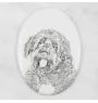 Otterhound - commemorative plaque with a photo of a dog, tombstone with a print, personalized oval plaque from the Art-Dog brand