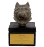 Norwich Terrier - an urn with an engraving and a sculpture of a dog, a handmade product by the Art-Dog brand.