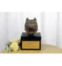 Norwich Terrier, Terrier de Norwich - une urne avec une gravure et une sculpture de chien, un dernier adieu, un produit fait à la main de la marque Art-Dog