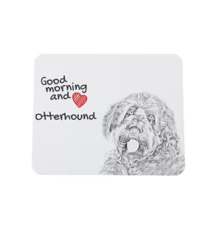 Otterhound - mouse pad with print, personalized dog-themed mouse pad, unique gadget for an office worker by Art-Dog brand