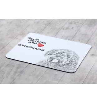 Otterhound - mouse pad with print, personalized dog-themed mouse pad, unique gadget for an office worker by Art-Dog brand