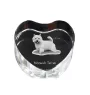 Norwich Terrier - a photo of a dog in crystal, crystal heart, unique photo frame from the Art-Dog brand