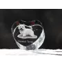 Norwich Terrier - Hundebild im Kristall, Kristallherz, einzigartiger Bilderrahmen der Marke Art-Dog